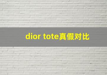 dior tote真假对比